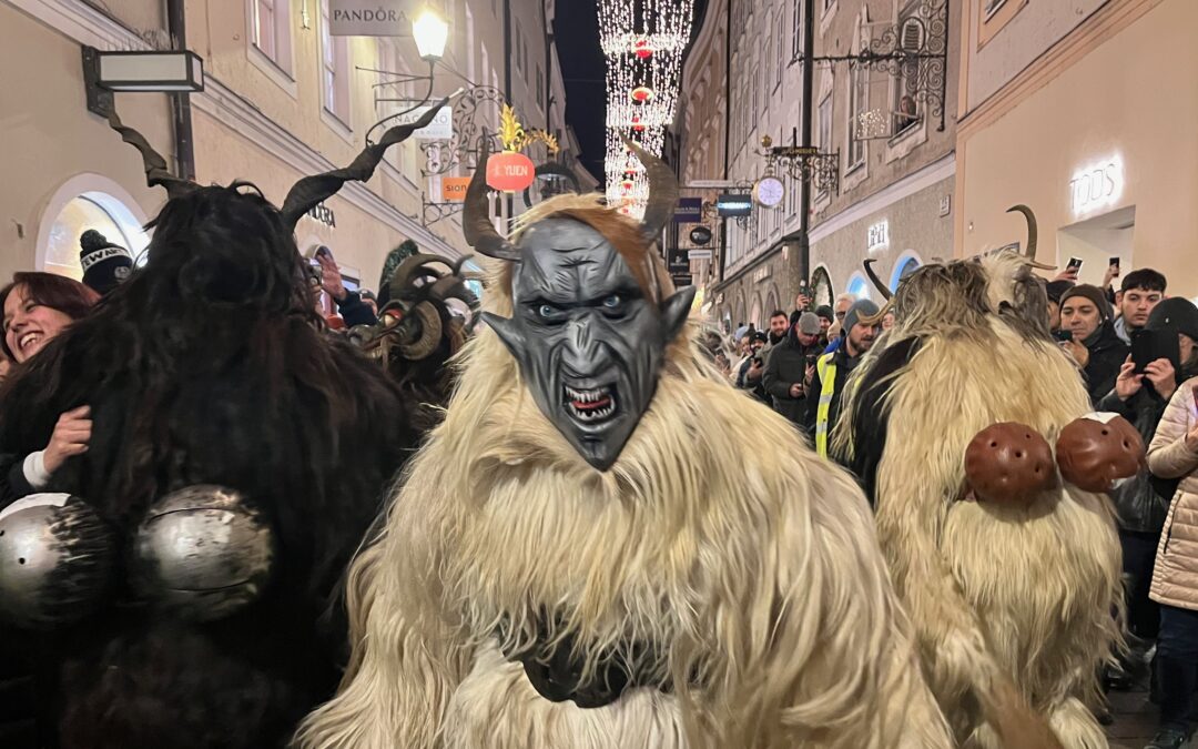It’s Christmastime —– and if you live in the Alps, watch out! Krampus is coming